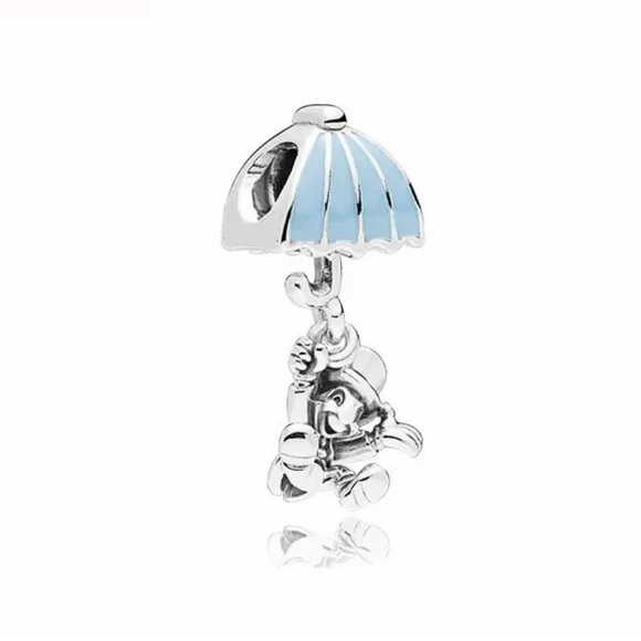 NWOT Disney Jiminy Cricket and Umbrella Dangle Charm Sterling Silver 925 - Picture 1 of 11